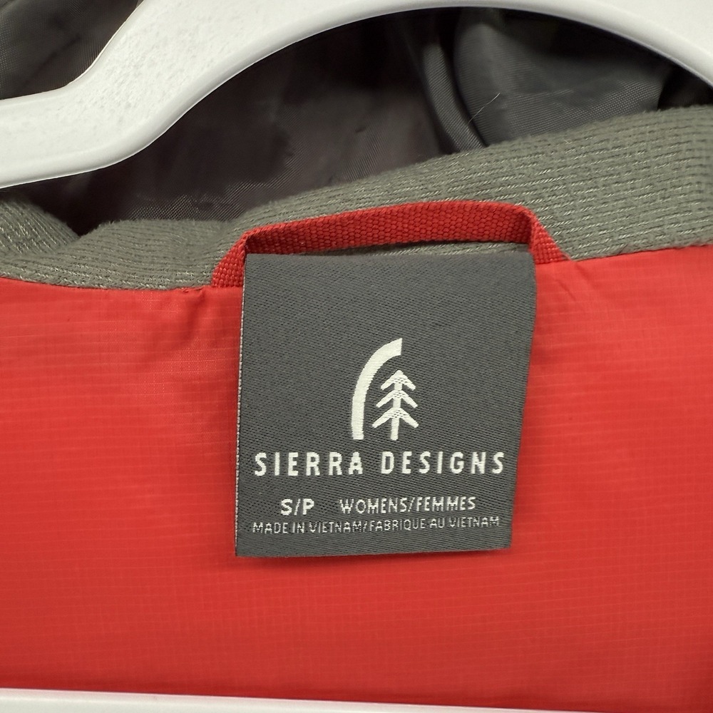 Sierra Designs Jacket Womens S Red Full Zip Long Sleeve Hoodie Windbreaker Rain - Picture 7 of 11